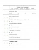 Cuestionario de madurez.