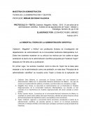 A cien años de la administración científica