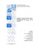 Reflexión acerca de filosofía de la ciencia.