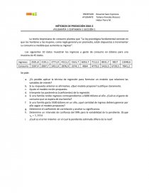 Ejercicios basicos Metodos de prediccion (econometria),. Página 1