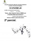 ¿Que relación tiene el MIDE con el estudio Macroeconómico?