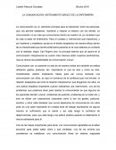 Ensayo comunicación LA COMUNICACIÓN, INSTRUMENTO BÁSICO DE LA ENFERMERÍA