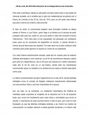 Para todo colombiano desde su educación primaria sobre todo en las clases de ciencias sociales, se le enseña que el grito de independencia se generó por el florero de Llorente el día 20 de Julio de 1810, pero de allí parte más historia que para much