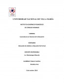 Educación de Adultos y Educación No Formal