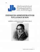 HERBART: LA PEDAGOGÍA COMO CIENCIA DE LA EDUCACIÓN.
