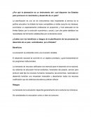¿Por qué la planeación es un instrumento del cual disponen los Estados para promover el crecimiento y desarrollo de un país?