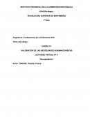 Actividad virtual Nº 9 “Recuperatorio” Modelo conceptual de Virginia Henderson
