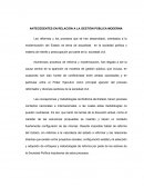 ANTECEDENTES EN RELACIÓN A LA GESTIÓN PÚBLICA MODERNA..