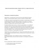 POSICION ESQUIZOPARANOIDE. INTRODUCCIÓN EN LA OBRA DE MELANIE KLEIN