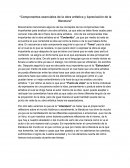Componentes esenciales de la obra artística y apreciación de la literatura