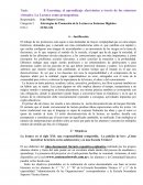 Título: E-Learning: el aprendizaje electrónico a través de los entornos virtuales. La Lectura como protagonista.