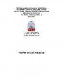 TEORIA DE LOS RIESGOS ESQUEMA
