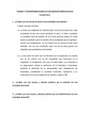 Sociedades Mercantiles, Fusión y Transformación