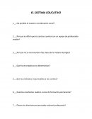 Preguntas del sistema educativo.