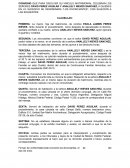 Convenio de alimentos.