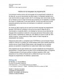 Historia de los lenguajes de programas.