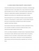 La evolución económica de finales del siglo XIX y comienzos del siglo XX.