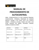 MANUAL DE PROCEDIMIENTO DE AUTOCONTROL.