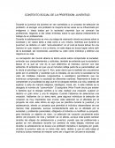 CONTEXTO SOCIAL DE LA PROFESION: JUVENTUD