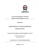 Cultura de integración escolar en Chile