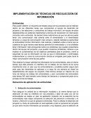 Tecnicas de recoleccion de informacion..