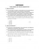 CUESTIONARIO “TEORIA GENERAL DEL PROCESO ADMINISTRATIVO”