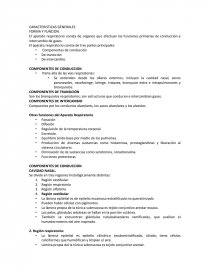 CARACTERISTICAS GENERALES FORMA Y FUNCION. Página 1