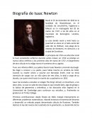 Biografía de Isaac Newton. Newton contribuyó enormemente a la física