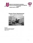 Ensayo Primer Departamental “Don Quijote de la mancha”