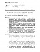 PROCESO DE PLANIFICACIÓN DE UNA EMPRESA DE PRODUCCIÓN