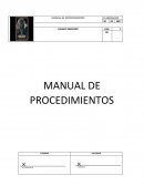 MANUAL DE PROCEDIMIENTOS UNIVERSIDAD TECNOLÓGICA DE AGUASCALIENTES PROCESOS ADMINISTRATIVOS SERGIO MARTIN MUÑOZ MORALES