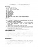 Сómo determinar el pH de algunas sustancias?