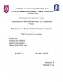 Laboratorio de Termodinámica de las Sustancias Puras