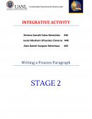 Writing a process paragraph.