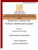 Investigar la relación del consumo de marihuana en el nivel medio superior como medio de satisfacción emocional.