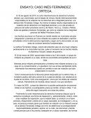ENSAYO; CASO INÉS FERNÁNDEZ ORTEGA