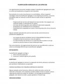 PLANIFICACIÓN AGREGADA DE LOS SERVICIOS.