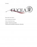 Problemas sobre posibilidad, preferencias y elecciones.