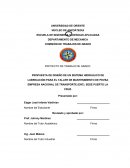 DISEÑO DE UN SISTEMA HIDRÁULICO DE LUBRICACIÓN.