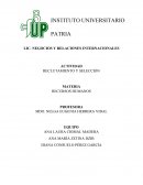 Actividad reclutamiento y selección. Recursos Humanos