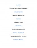 Negocio. OBJETIVOS MACROECONOMICOS