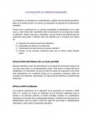 La evaluación es necesaria en la planificación y gestión de la formación educativa, tanto en el ámbito formal y no formal. La evaluación es implícita de la intervención educativa..