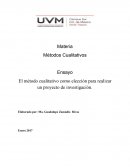 Método Cualitativo.