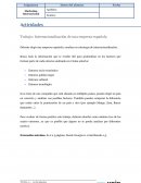 Trabajo: Internacionalización de una empresa española.