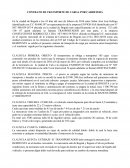 CONTRATO DE TRANSPORTE DE CARGA POR CARRETERA.