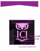 Ley de protección de datos personales.