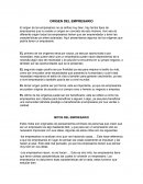 Mitos, origen y características del empresario.