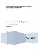 RESULTADO DEL DIAGNÓSTICO REALIZADO EN LA COMPAÑÍA DE COMIDA RÁPIDA WENCO CARABALLEDA, C.A., DURANTE EL PRIMER TRIMESTRE DEL AÑO 2016