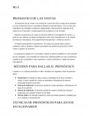 PRONOSTICO DE LAS VENTAS