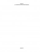 ENSAYO LA COMUNICACIÓN INTERPERSONAL.